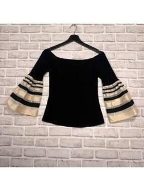 Joseph Ribkoff Tee With Ruffled Cuffs Style 181912 Women's 4